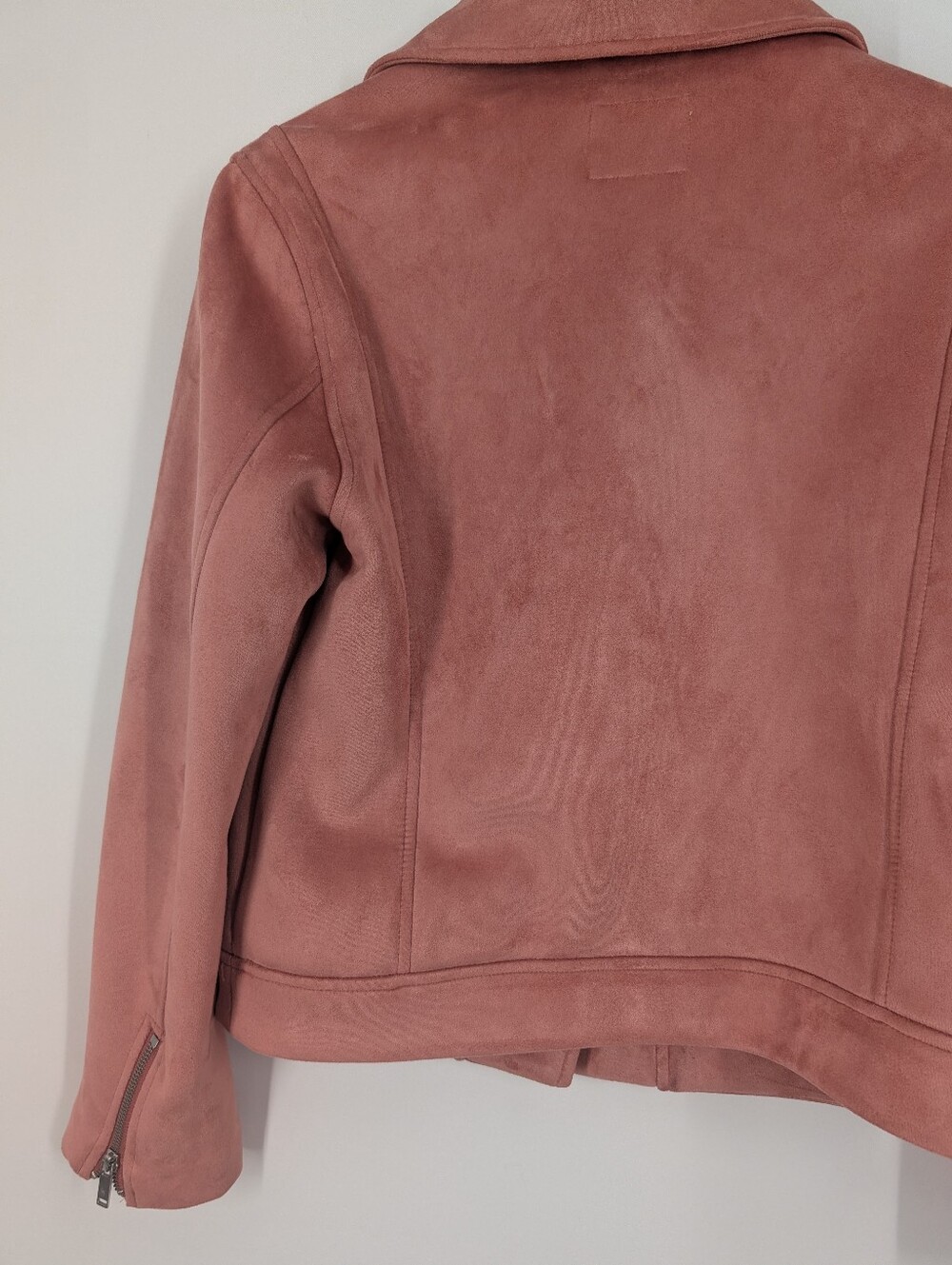 Old Navy Soft Suede Moto Jacket Size Medium In Great Condition !!!! - Picture 8 of 12
